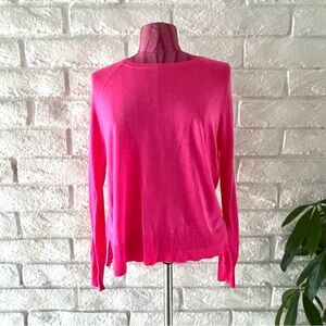 Zara Knit Fluor Pink Sweater